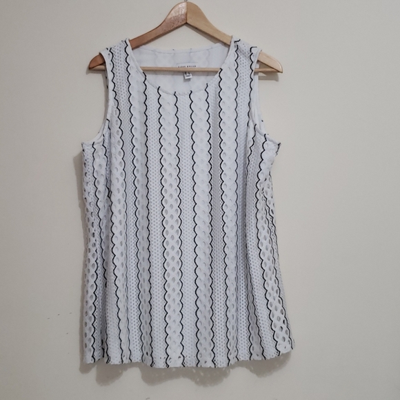 Susan Graver Fully Lined Stretch Sleveless  Top - Picture 1 of 12